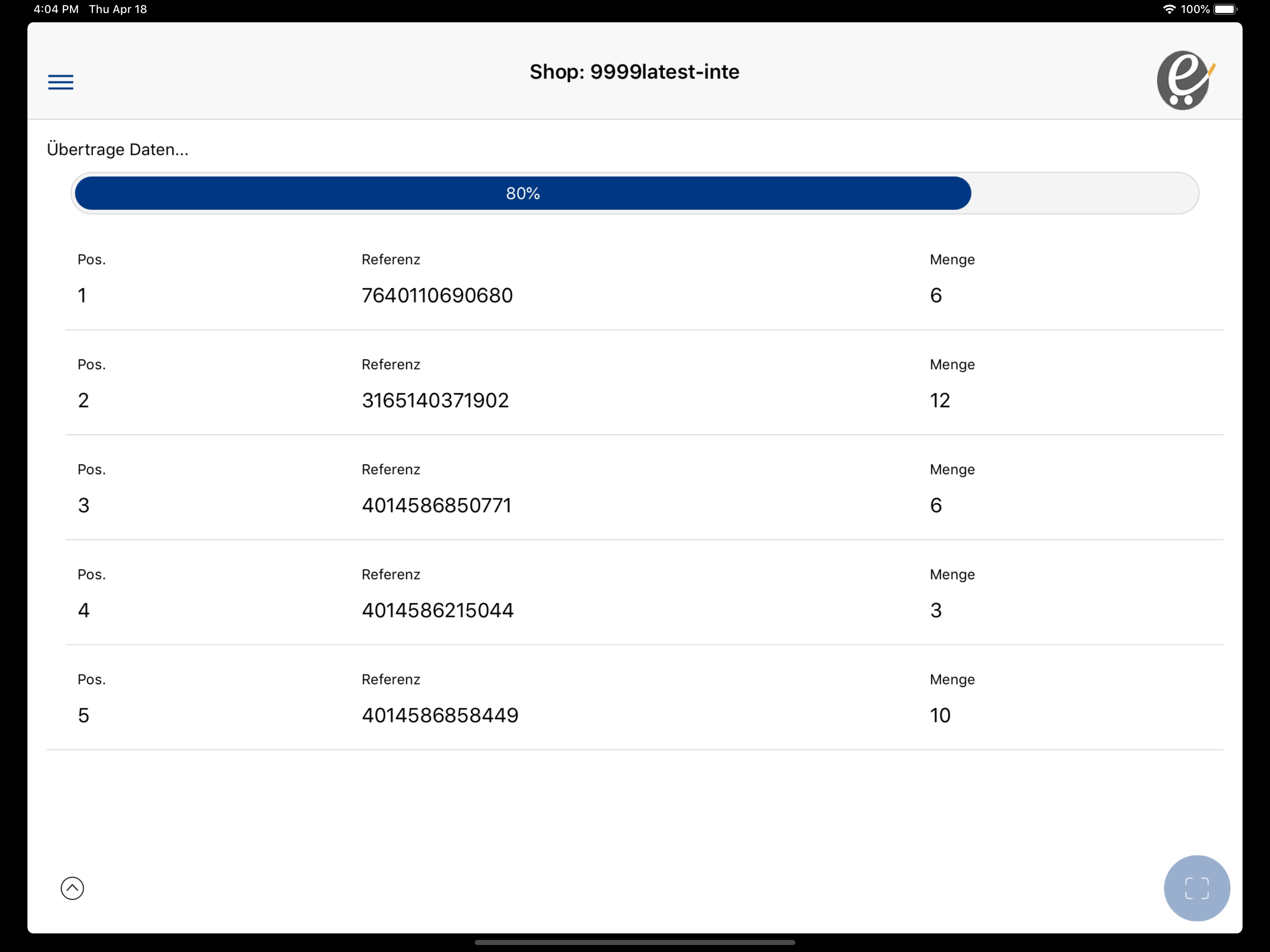 Schnellerfassung - Shop Add-on
