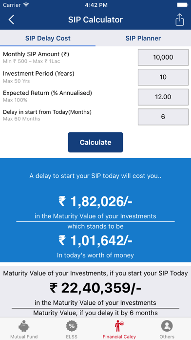 NJ Financial Tools Screenshot