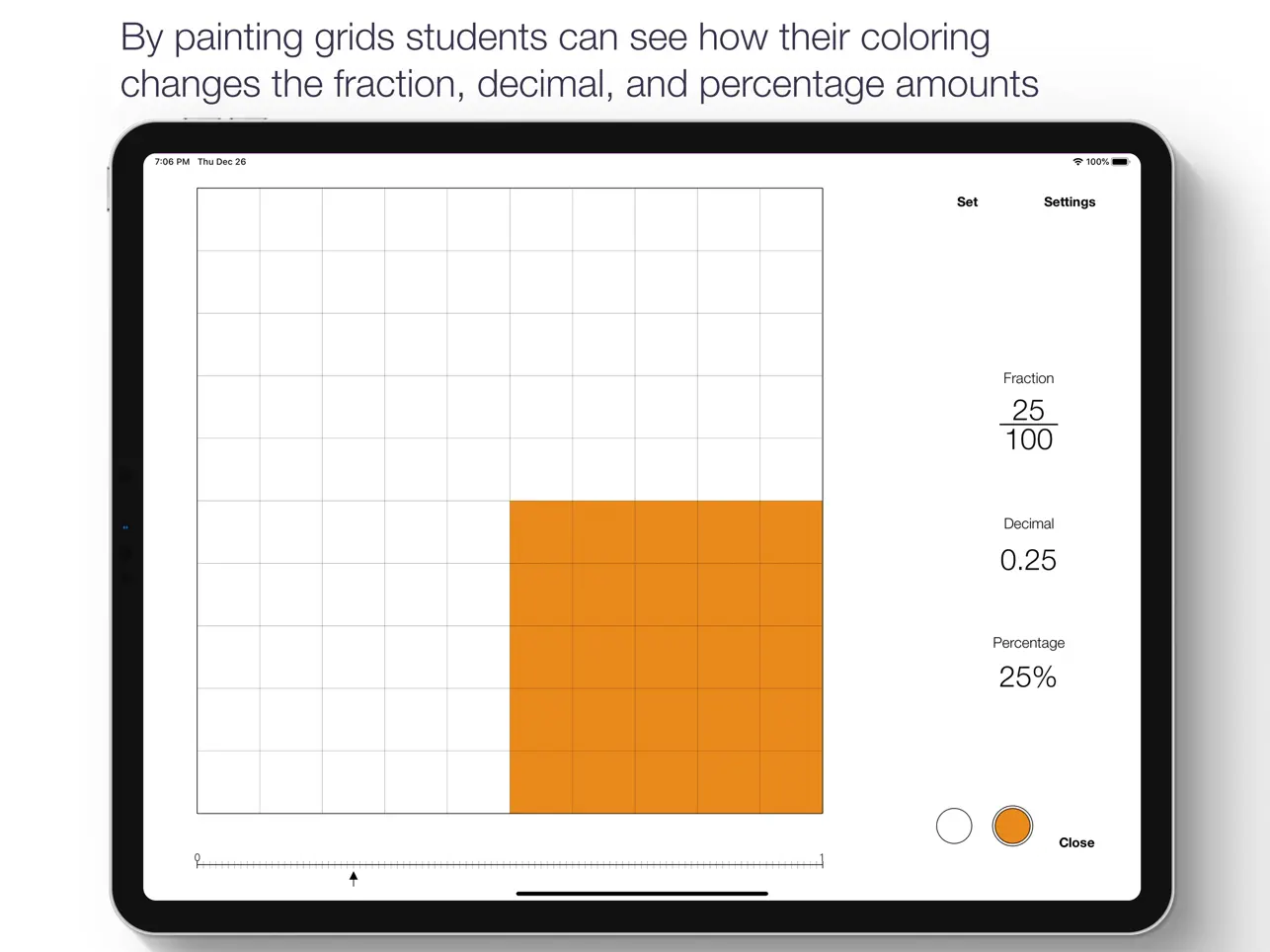 Screenshot #5 pour Fractions Decimals Percentages