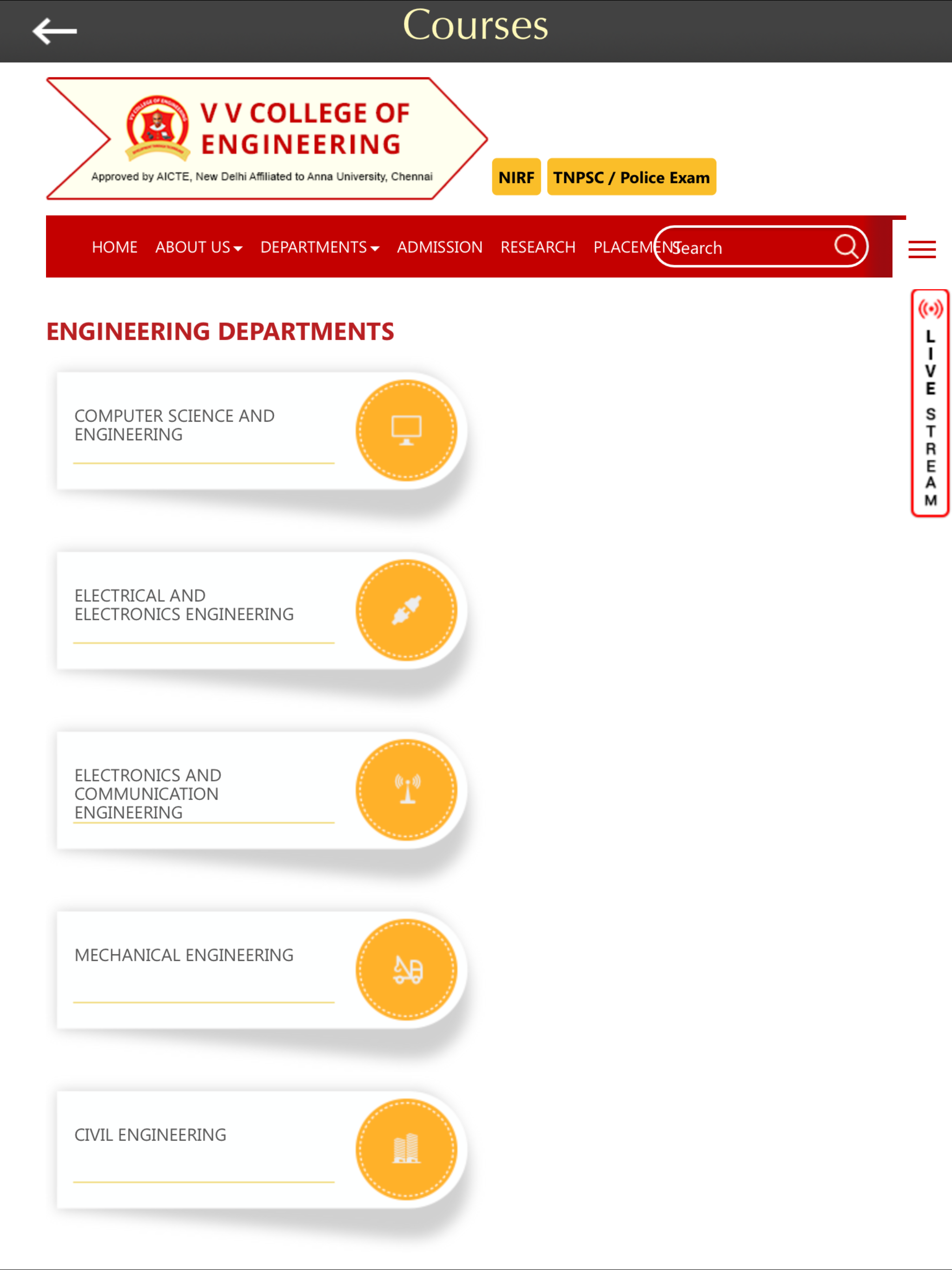 V V College of Engineering screenshot 8