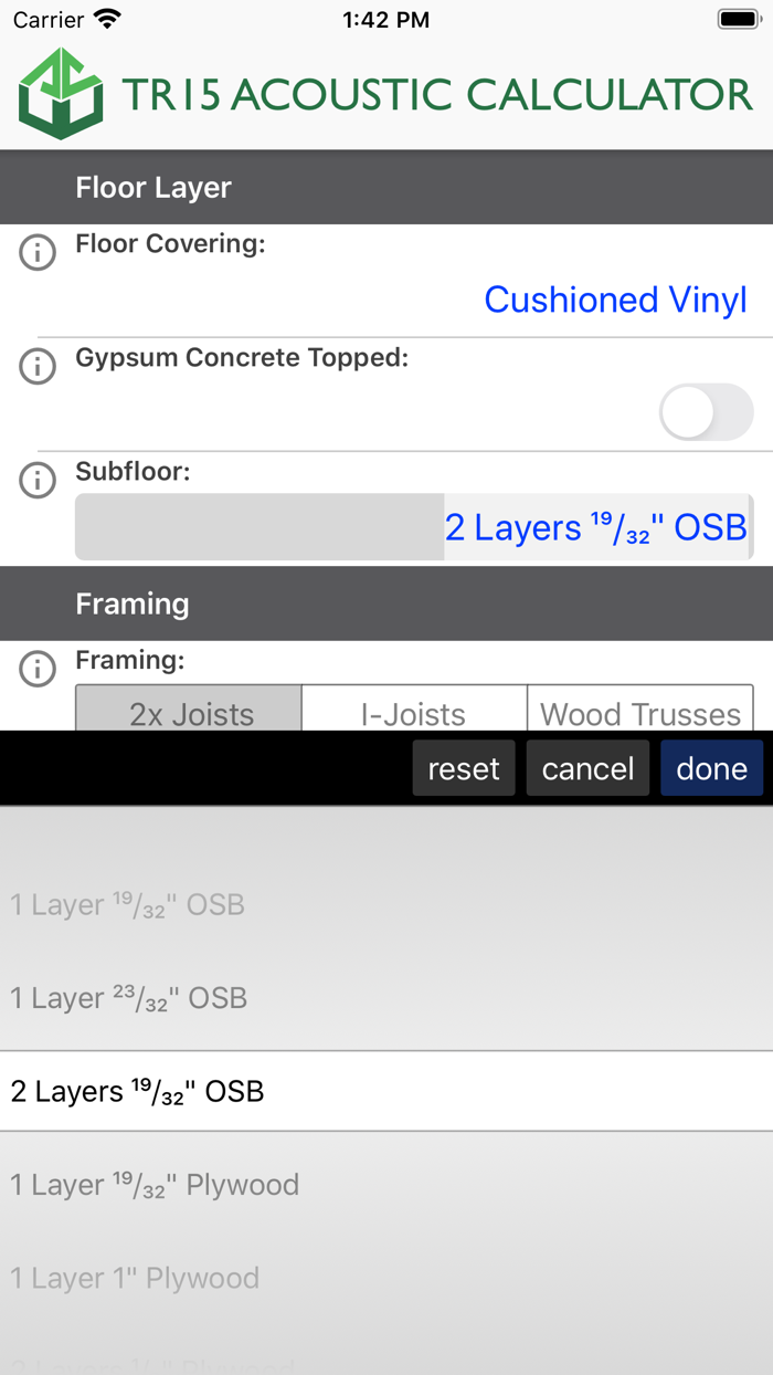TR15 Acoustic Calculator