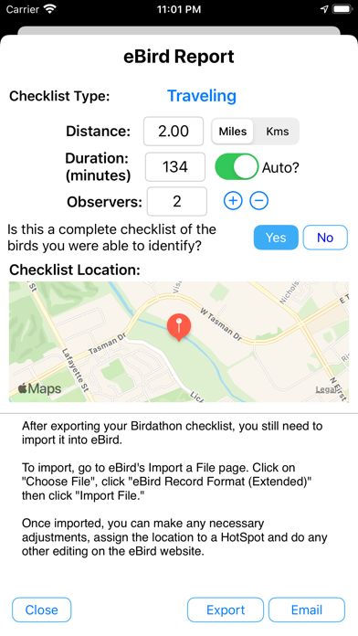 Birdathon Screenshot