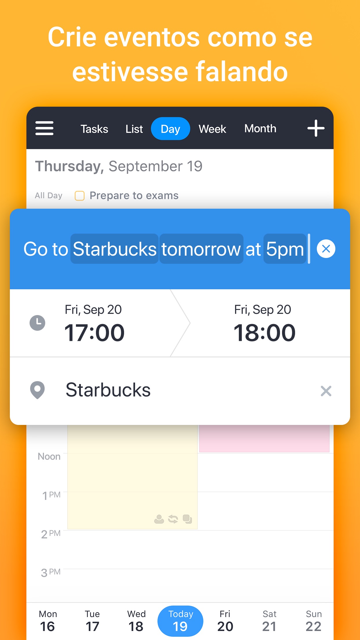 Screenshot do app Calendars 5 da Readdle