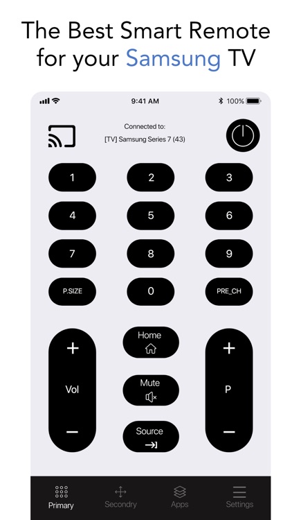 TV Remote for Samsung - Cast