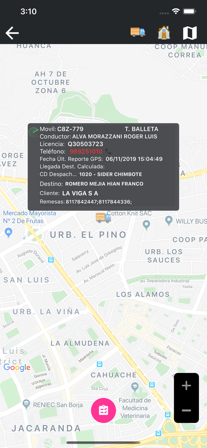Wisetrack Dispatcher Mobile