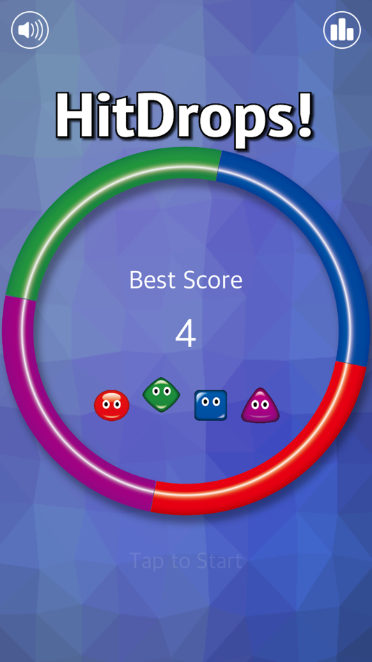 #1. HitDrops - Reflexion game - (iOS) 由: TOSHIYUKI MATSUBARA