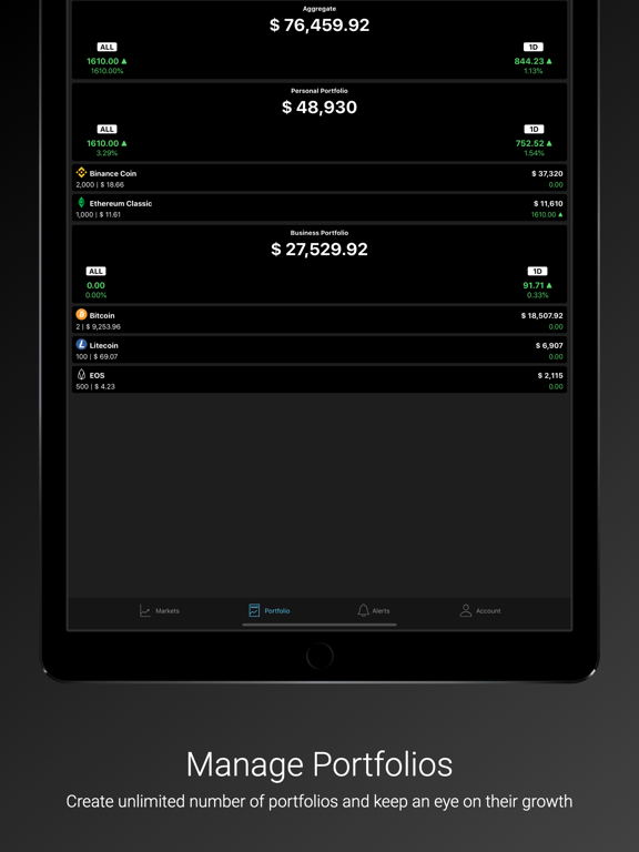 Screenshot #5 pour Coincrypt - Crypto Tracker