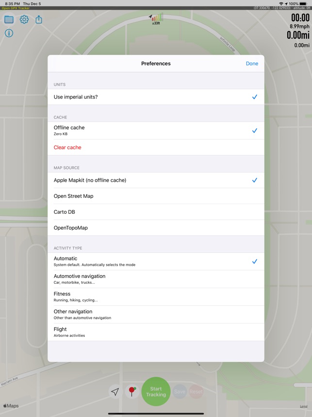 Open GPX Tracker dans l'App Store