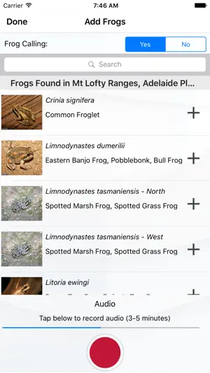 FrogSpotter screenshot 2