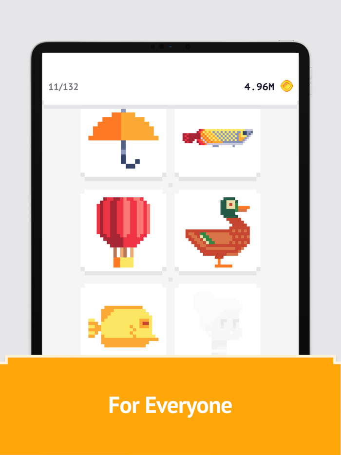 Idle Pixel Art Coloring Book