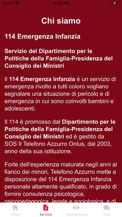 114 EMERGENZA INFANZIA