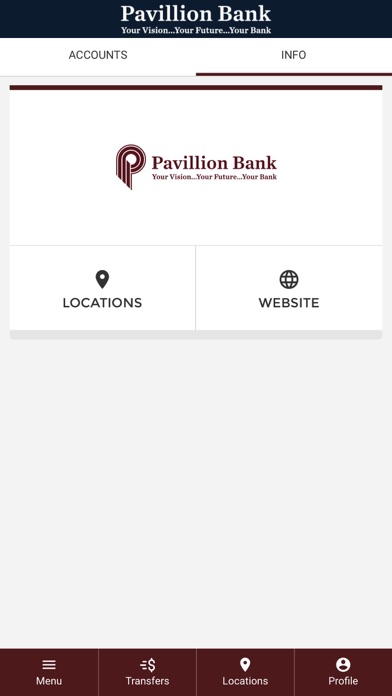 Pavillion Bank Screenshot