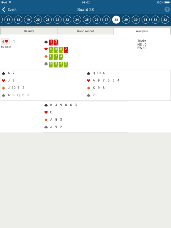 Bridgemate App iPad screenshot 5 - Entertainment app