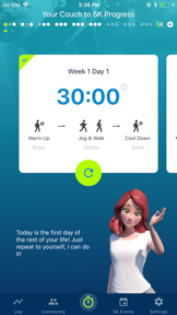 Couch to 5K® - Run training screenshot