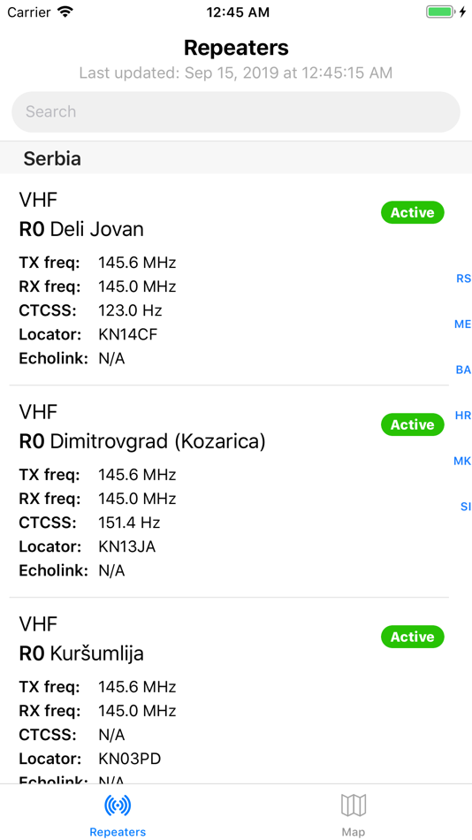 #1. Balkan HAM Repeaters (iOS) 由: Nikola Mladenovic