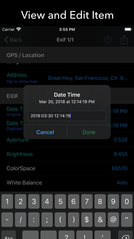 #3. EXIF Tool - Metadata Tool (iOS) 由: Dongwook Cho