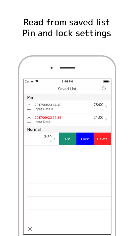 #4. TimeCalc+ Save and Load (iOS) Podle: Atsushi Ezaki