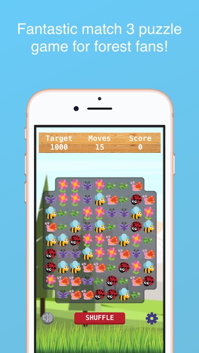 screenshot of Forest Tour - Match 3 Game 1