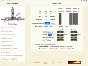 Drilling Hydraulics (Basic) iPad screenshot