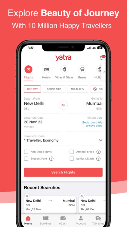 Yatra - Flights, Hotels & Cabs