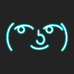 Lenny Face with Neon Light