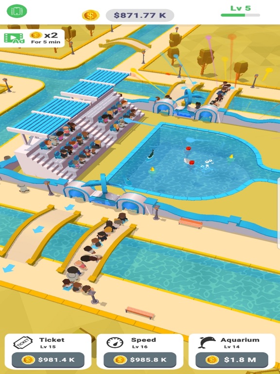 Idle Sea World iPad screenshot
