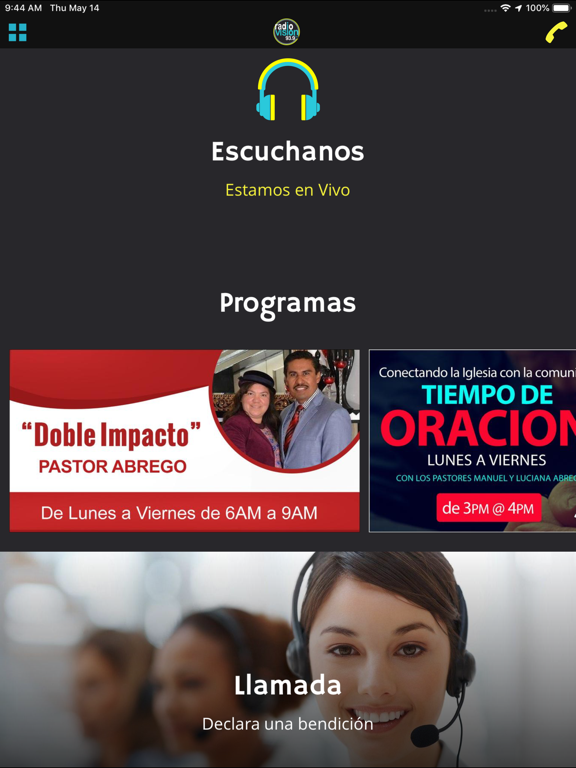 Radio Vision iPad screenshot 1 - Lifestyle app