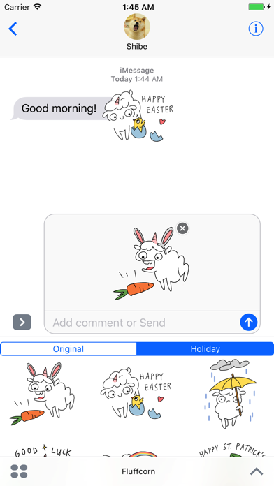 Fluffcorn Stickers Screenshot