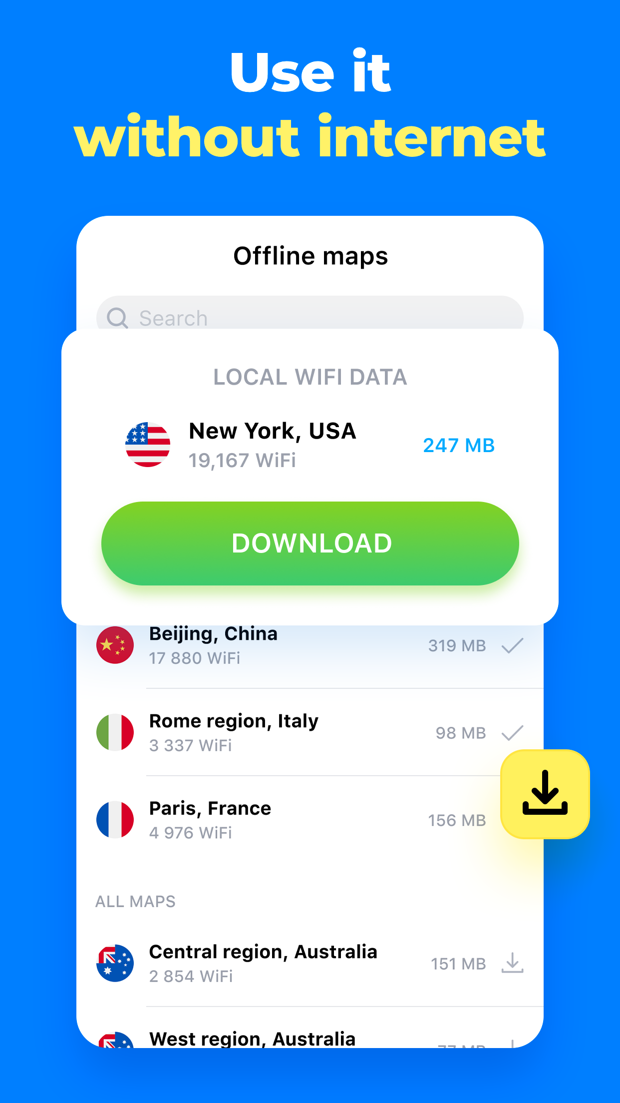 WiFi Map Pro точки, VPN, eSIM AppFollow App’s reputation platform