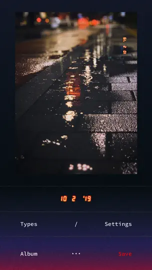 Скриншот Filmlike Date Stamp на iPhone 6