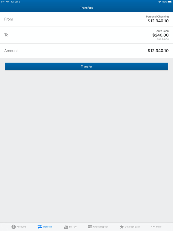Cambridge Savings Bank iPad screenshot 4 - Finance app