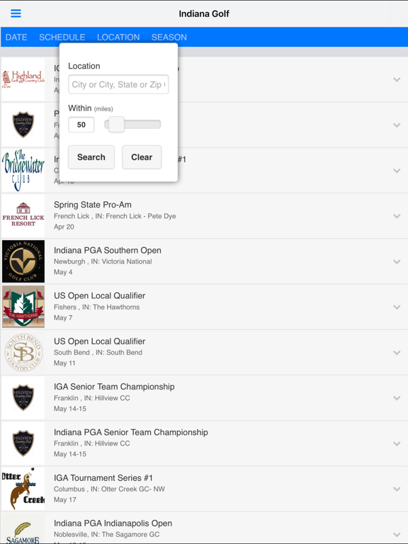 Screenshot #5 pour Indiana Golf Association