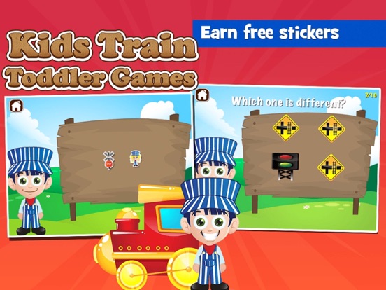 Kids Train Toddler Games iPad screenshot