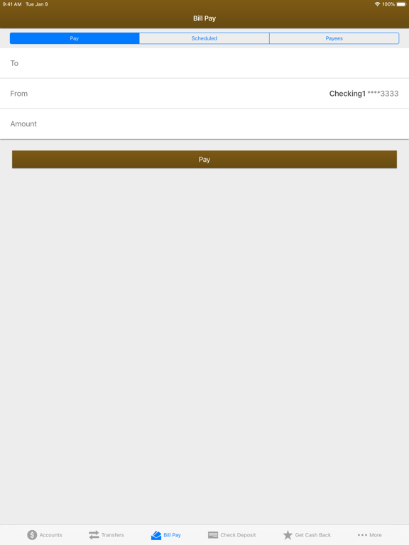 First Choice Credit Union iPad screenshot 5 - Finance app