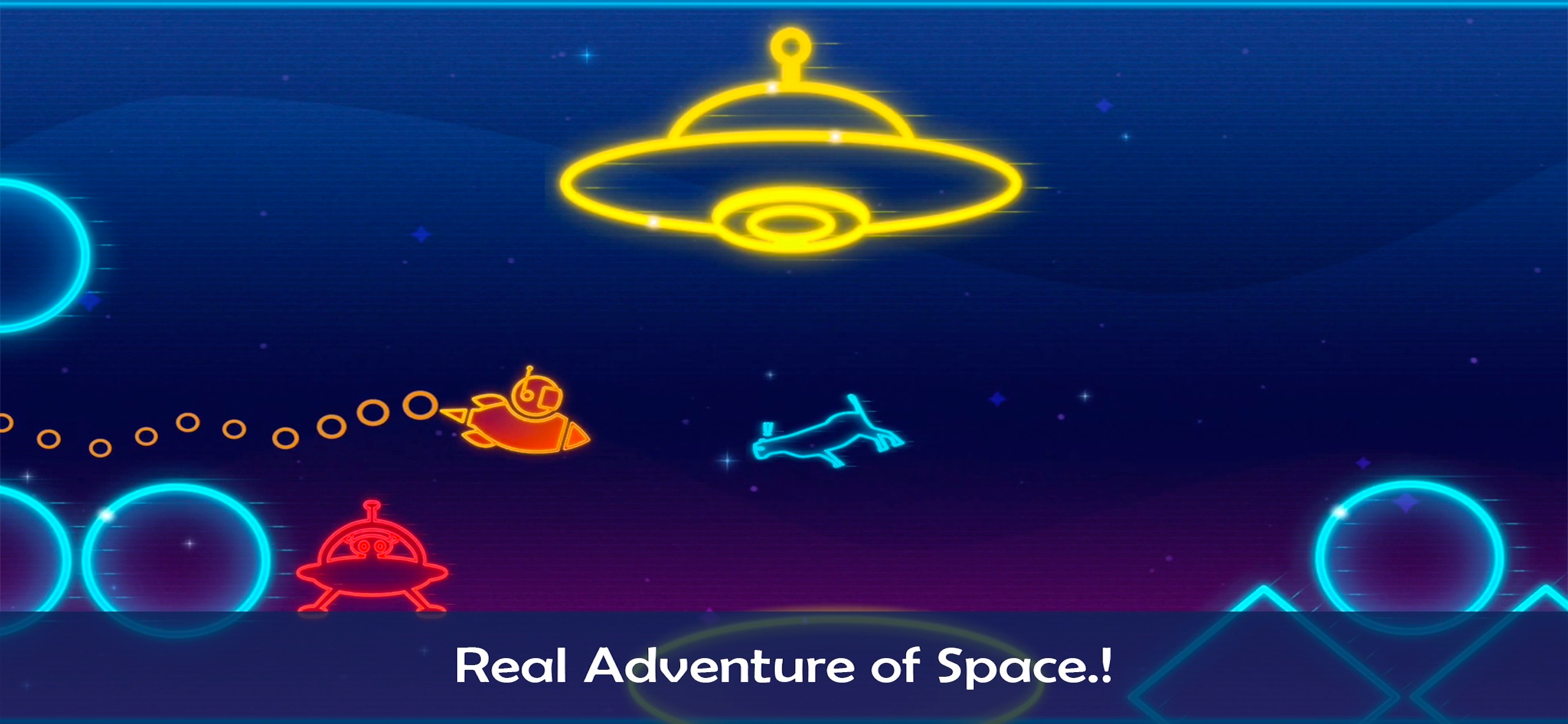 Take Me To Mars -glow stickman screenshot 2