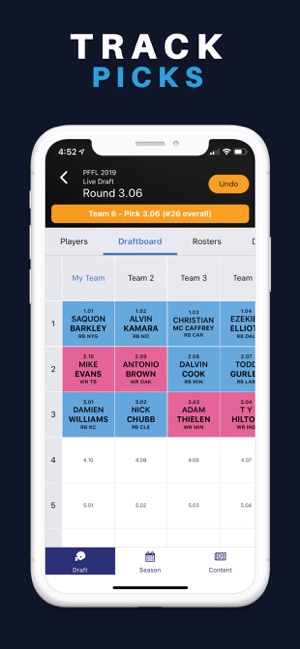 Fantasy Football Draft Kit IQ(圖4)-速報App