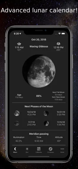 Game screenshot Moon Phase Calendar & Compass mod apk