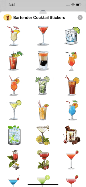 Bartender Cocktail Stickers(圖2)-速報App