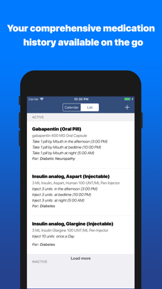 MedManage Daily Medication Log screenshot 1