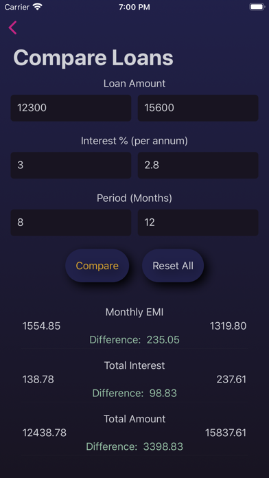 Calc for EMI: calculate loan screenshot 3