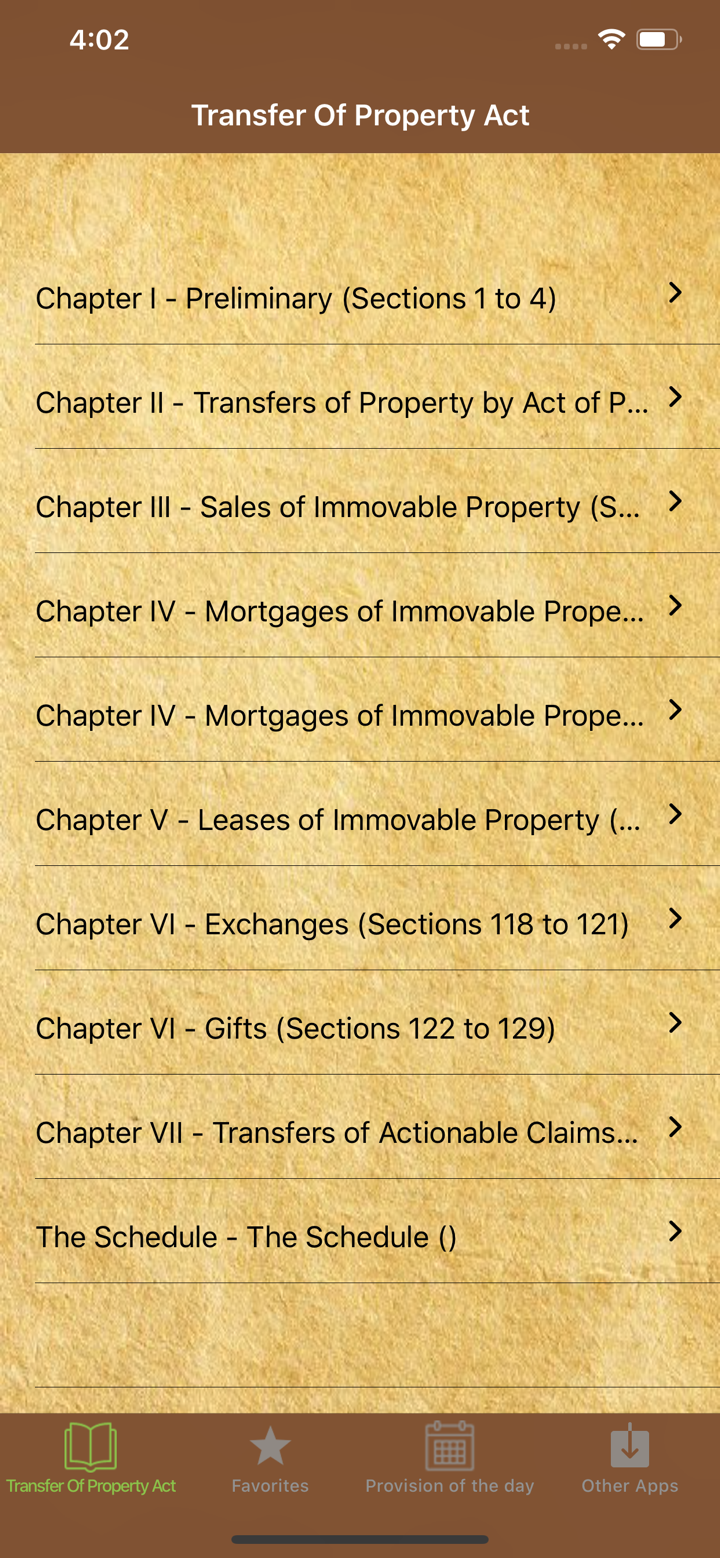 Transfer Of Property Act: 1882 screenshot 1
