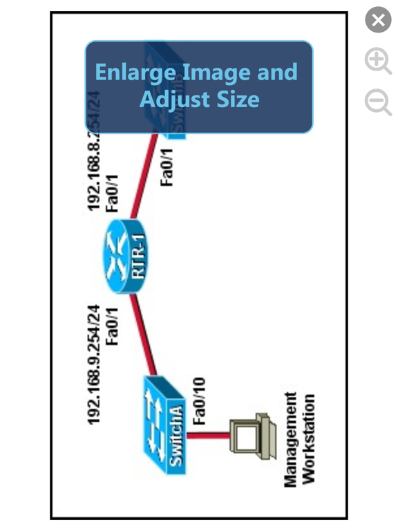 Cisco CCNA 200-125 Exam iPad screenshot