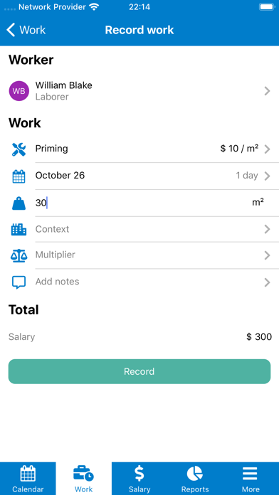 Work & Wage screenshot 3