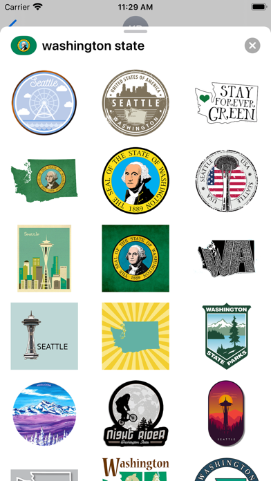 Screenshot #1 pour Washington state - USA emoji