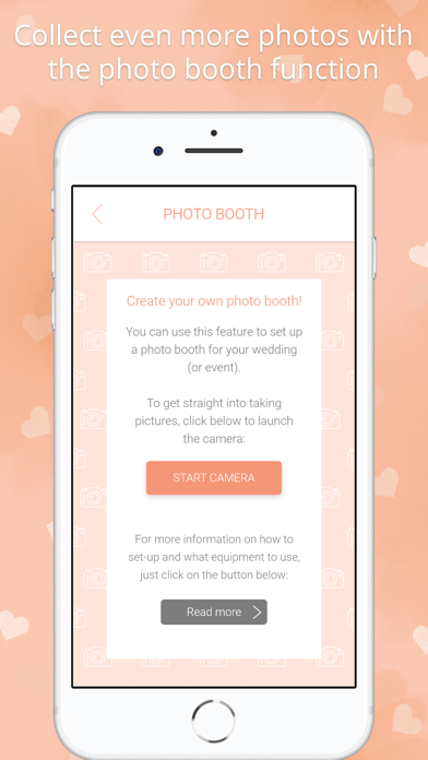 Wedding photo app by Wedbox Screenshot