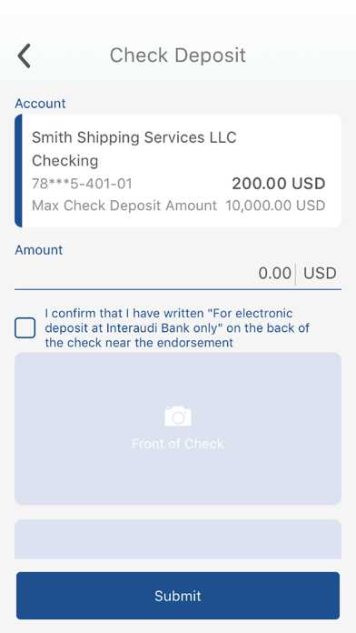 Interaudi Bank Screenshot