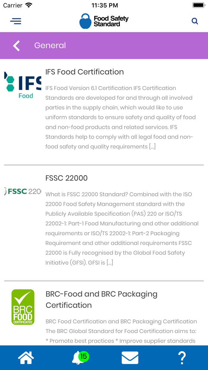 Food Safety Standard