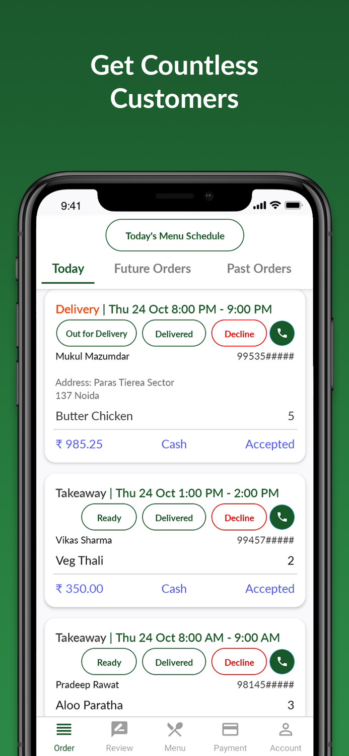 Homefoodi - Vendor Application