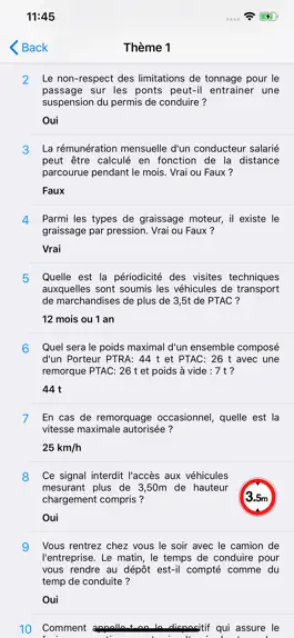 Game screenshot Permis C/CE - Examen camion apk