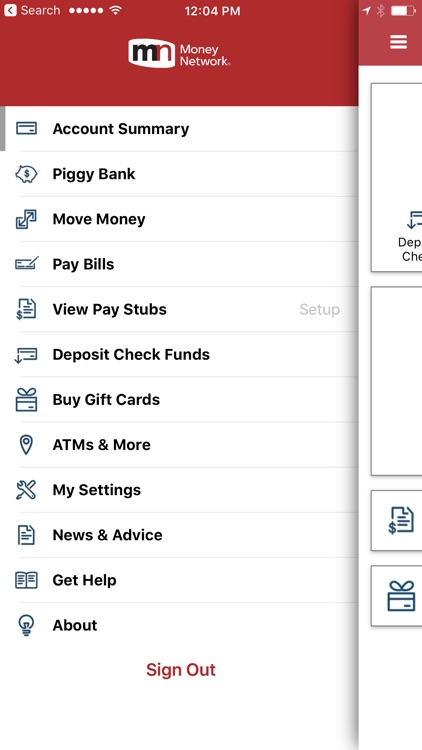 Money Network Mobile App